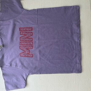 Rabbit Skins Purple Kids Tee with Red Graphic
